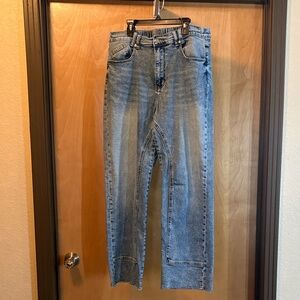 Oli & Hali Blue Flare & Wide Leg Jeans; Size L